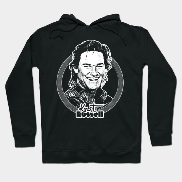 Kurt Russell /// Retro Style Fan Art Design Hoodie by DankFutura